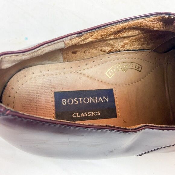 Bostonian Mens Classics Akron 20398 Burgundy Leather Oxford Dress Shoes Sz 10 M main image 5